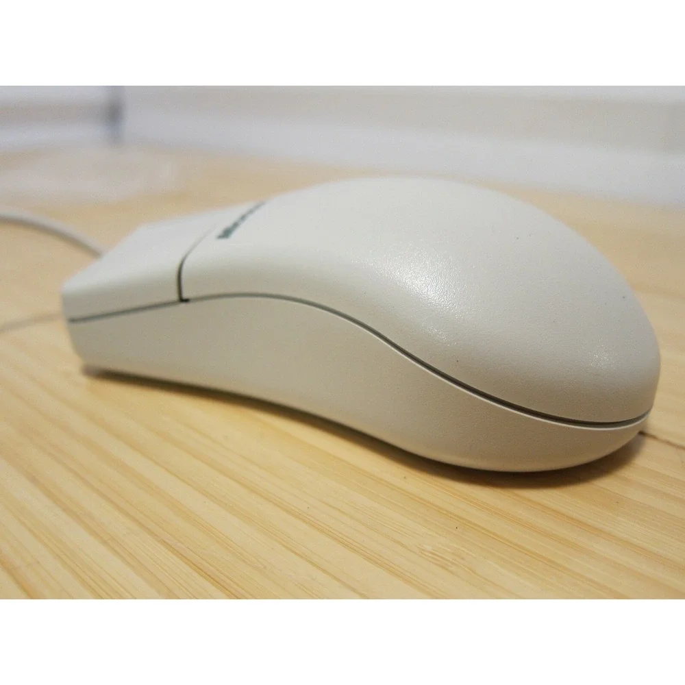 NOS Vintage 2 Button Microsoft Mouse Port Compatible PS2 2.1A PN X03-68761